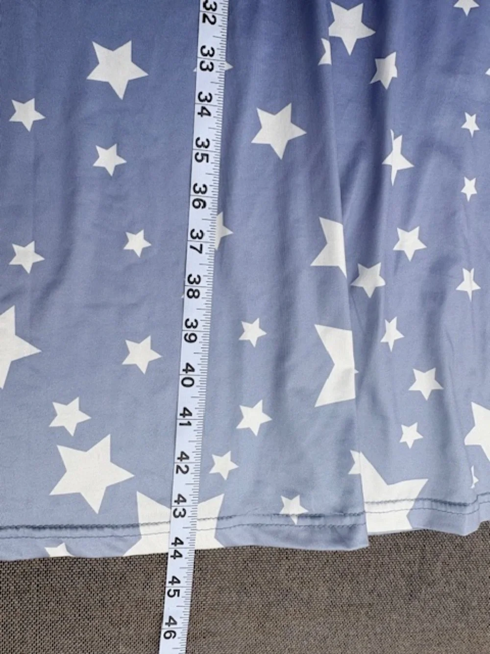 Blue ombre maxi dress stars sz S beach dress